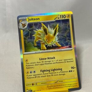 Jolteon - SV: Scarlet & Violet 151 (MEW) Holo 135/165
